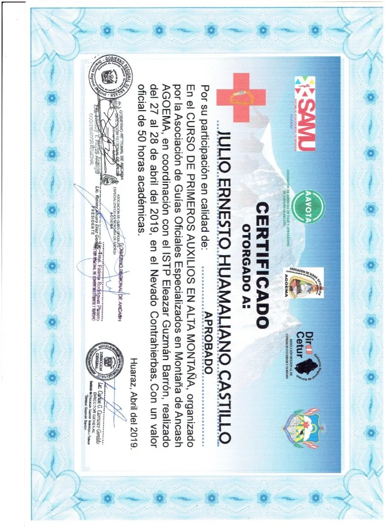 Primeros Auxilios en Alta Montaña